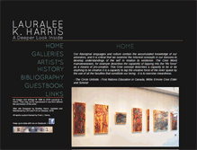 Tablet Screenshot of lauraleekharris.com